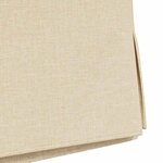 vidaXL Chaises de salle à manger 2 Pièces Crème 57 x 67 x 98 cm tissu