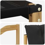 vidaXL Ensemble de canapés d'extérieur 10 Pièces Blanc et noir