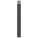 vidaXL Pieds de table à manger en U 3 pièces Anthracite 70 x (72-73) cm Acier