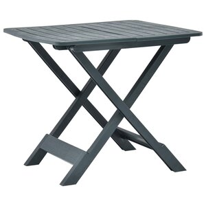 vidaXL Table pliable de jardin Vert 79x72x70 cm Plastique