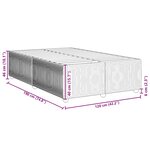 vidaXL Cadre de lit gris clair 120x190 cm velours