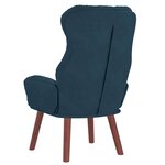 vidaXL fauteuil Bleu 69 x 74 x 93 cm Velours