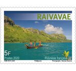 Timbre Polynésie Française - Images des îles - Raivavae - 5F