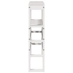 vidaXL Tête de lit avec étagères blanc 100 cm bois massif de pin