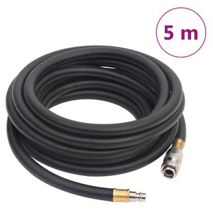 vidaXL Tuyau d'air hybride noir 0 6" 5 m caoutchouc et PVC