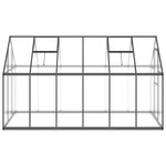 vidaXL Serre avec cadre de base anthracite 334x169x195 cm aluminium