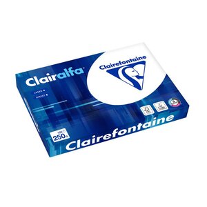Ramette 125 Feuilles Papier 250g A3 420x297 mm Blanc CLAIRALFA