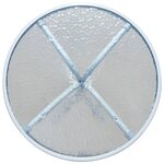 vidaXL Table de bistro Gris 50x71 cm Acier