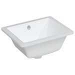 vidaXL Évier salle de bain blanc 39x30x18 5 cm rectangulaire céramique
