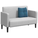 vidaXL Coussin de Dos Bleu 45 x 24 x 50 cm Velours