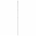 vidaXL Tête de lit métal blanc 80 cm