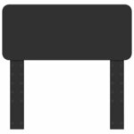 vidaXL Tête de lit avec tête de lit Chêne noir 90 cm Bois d'ingénierie