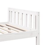 vidaXL Lit pour enfants sans matelas blanc 80x200cm bois de pin massif