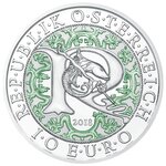 Pièce de monnaie 10 euro Autriche 2018 argent BE – Raphaël  ange guérisseur