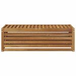 vidaXL Banc de Jardin Naturel 115 x 43 x 37 cm Bois d'Acacia Massif
