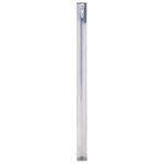 vidaXL Colonne à eau de jardin 100 cm acier inoxydable rond