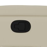 vidaXL Fauteuil inclinable en similicuir crème