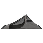 vidaXL Tente de camping 317x240x100 cm Orange et gris