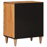 vidaXL Cabinet de chevet Naturel 50 x 33 x 62 cm Bois de mangue massif