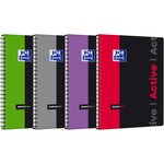 Cahier Polypro ACTIVEBOOK 160 P 90G 24x29.7 cm SEYES coloris aléatoire OXFORD