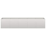 vidaXL Jardinière 200x40x40 cm acier inoxydable