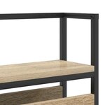 vidaXL Tête de lit de rangement Chêne sonoma 75 cm Bois d'ingénierie
