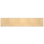 vidaXL Tapis rectangulaire naturel clair 80x400 cm bambou