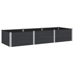 vidaXL Jardinière surélevée Noir 300 x 100 x 54 cm