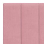 vidaXL Coussin de tête de lit rose 120 cm velours