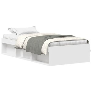 vidaXL Cadre de lit sans matelas blanc 90x200 cm