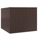 vidaXL Abri de jardin Marrron 195x198x159 cm Acier galvanisé
