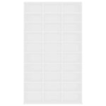 vidaXL Armoire à CD Blanc 102x16x177 5 cm Bois d'ingénierie