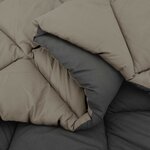 vidaXL Duvet complet toute l'année Gris clair et anthracite
