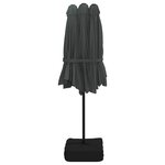 vidaXL Parasol à double tête anthracite 449x265 cm