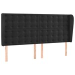 vidaXL Sommier à lattes de lit matelas et LED Noir 160x200 cm Velours
