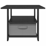 vidaXL Table basse Chêne noir 77 x 55 x 42 cm Bois d'ingénierie
