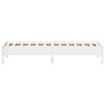 vidaXL Cadre de lit sans matelas blanc 100x200 cm bois de pin massif