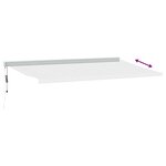 vidaXL Auvent rétractable anthracite et blanc 5x3 m tissu et aluminium