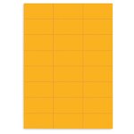 Étiquette adhésive permanente fluo orange 63 5x38 1 mm (lot de 2100)