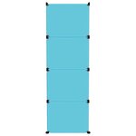 Vidaxl armoire de rangement pour enfants avec 12 cubes bleu pp