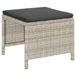 vidaXL Ensemble de canapé de jardin 6 Pièces Gris clair  gris foncé