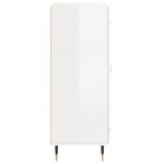 vidaXL Buffet Blanc brillant 69 5x34x90 cm Bois d'ingénierie