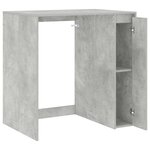 vidaXL Armoire pour machine à laver avec porte Béton 87 x 60 x 89 cm