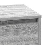 Table de chevet vidaXL avec LED Gris Sonoma 71x34 5x75 cm en bois reconstitué