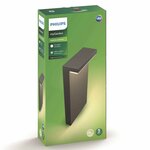 Philips mygarden borne lumineuse led bustan 2x4 5 w anthracite 1648593p0