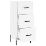 vidaXL Buffet blanc 34 5x34x90 cm bois d'ingénierie