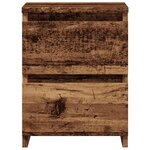 vidaXL Tables de chevet 2 Pièces vieux bois 30x30x40 cm bois d'ingénierie