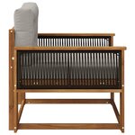 vidaXL Sofa de milieu extérieur Naturel
