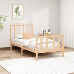 vidaXL Cadre de lit sans matelas 90x200 cm bois de pin massif