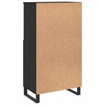 vidaXL Haut Armoire Noir 60 x 36 x 110 cm Bois d'ingénierie